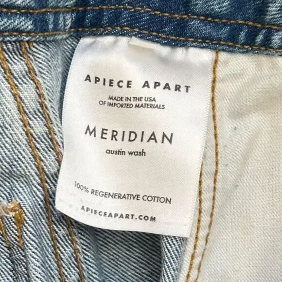 Apiece Apart High Waist Wide Leg Jeans - Picture 5 of 10